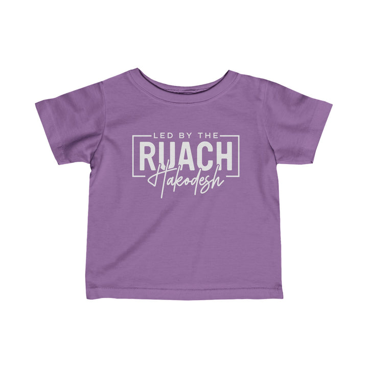 Led By The Ruach Hakodesh Baby Tee Kids clothes Lavender 6M 