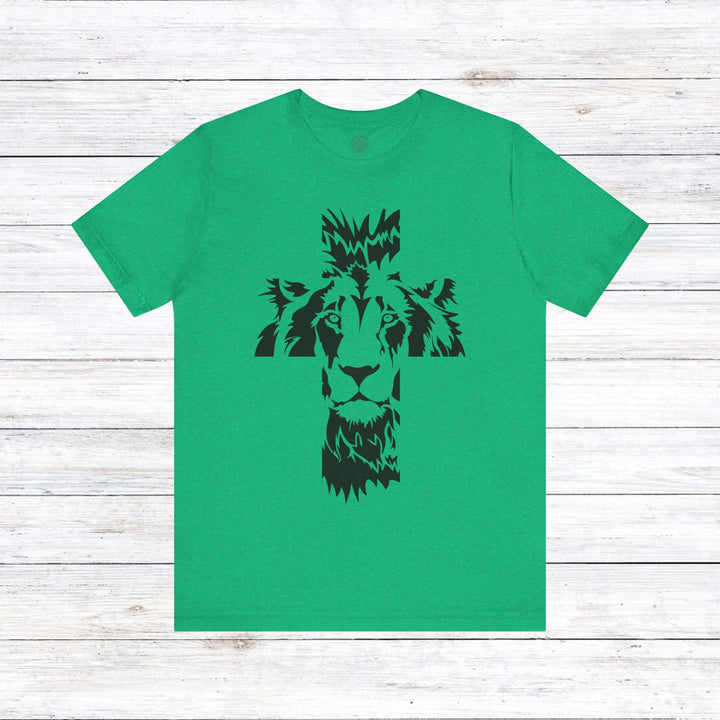 Aslan Cross Unisex T-Shirt T-Shirt Heather Kelly S 