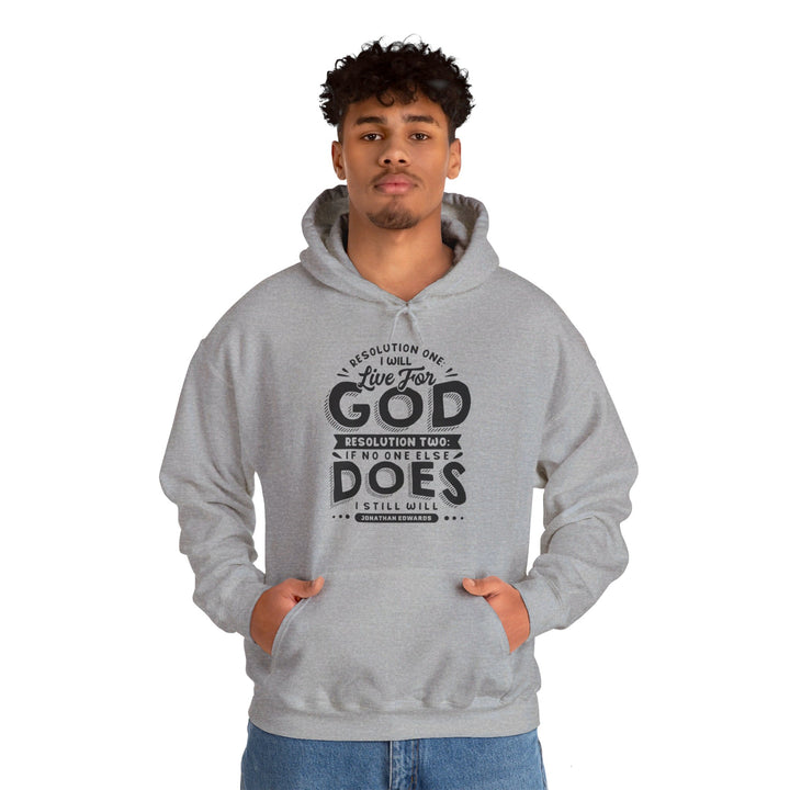 Live For God (Black Print)  Hoodie Hoodie   