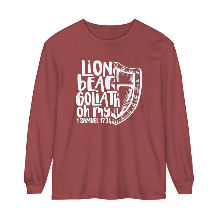 Lion Bear Goliath Oh My Long Sleeve Shirt Long-sleeve Brick S 