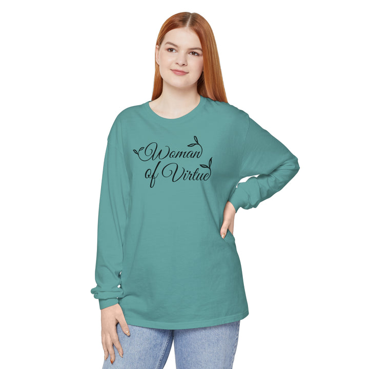 Woman of Virtue Long Sleeve Shirt Long-sleeve Seafoam S 