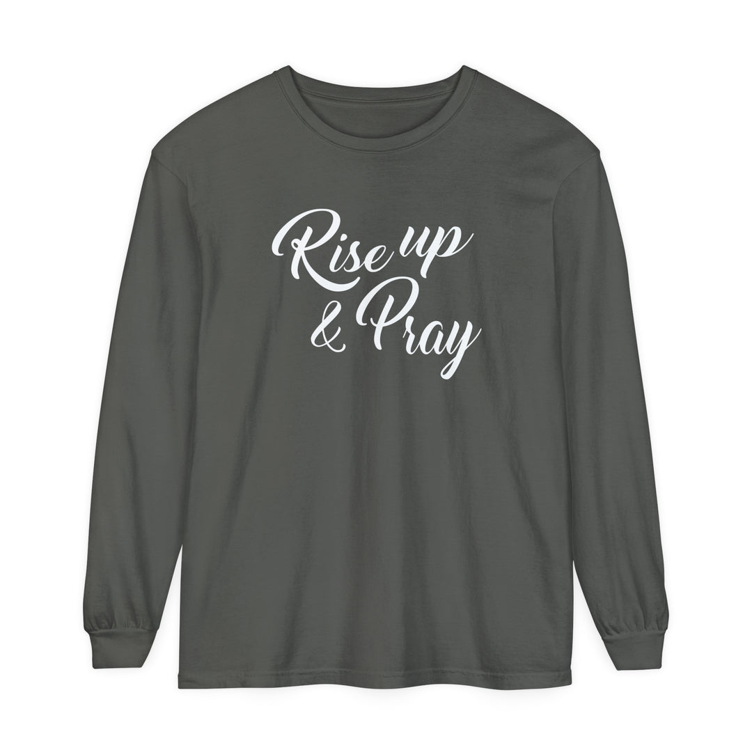 Rise Up and Pray Long Sleeve Shirt Long-sleeve Pepper S 