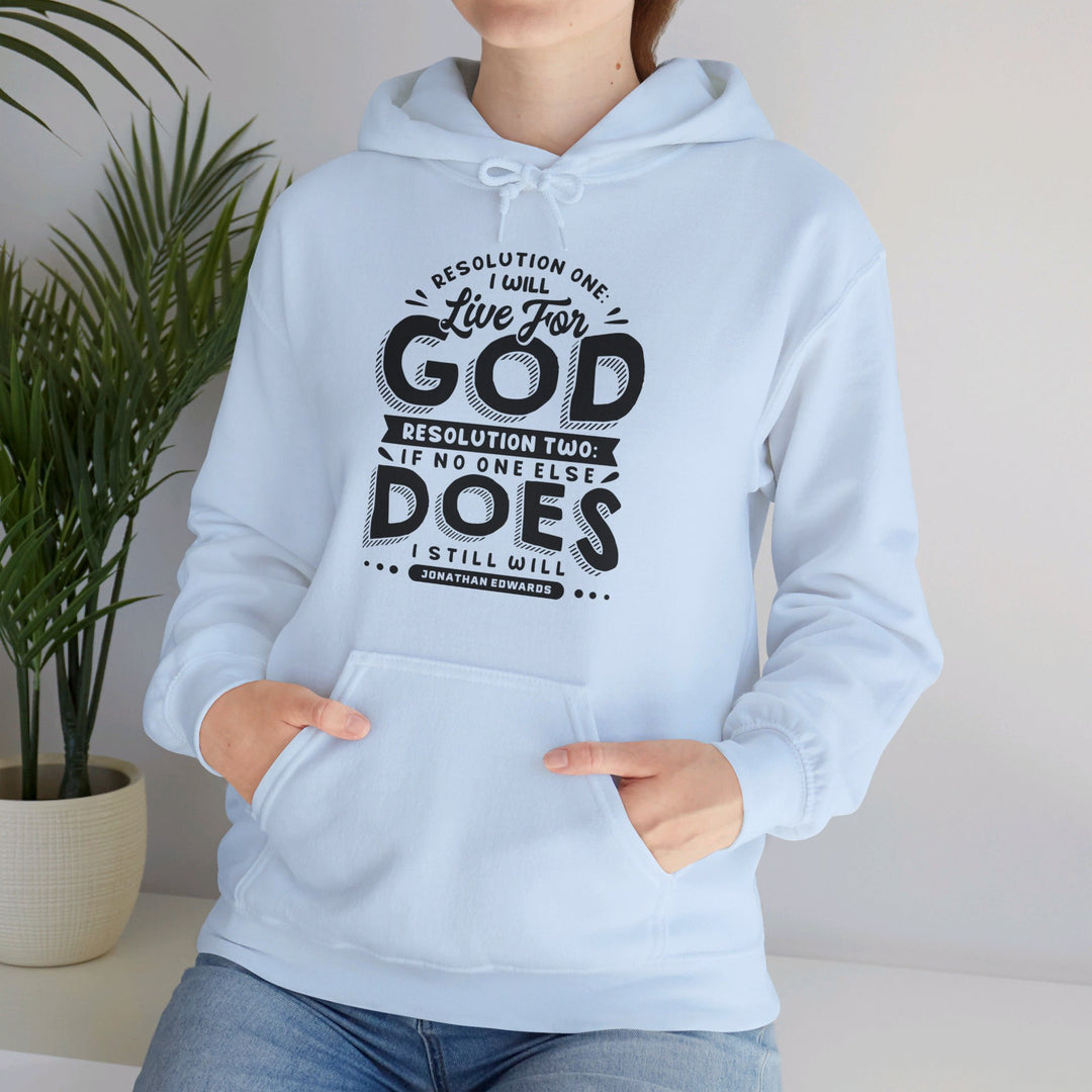 Live For God (Black Print)  Hoodie Hoodie   