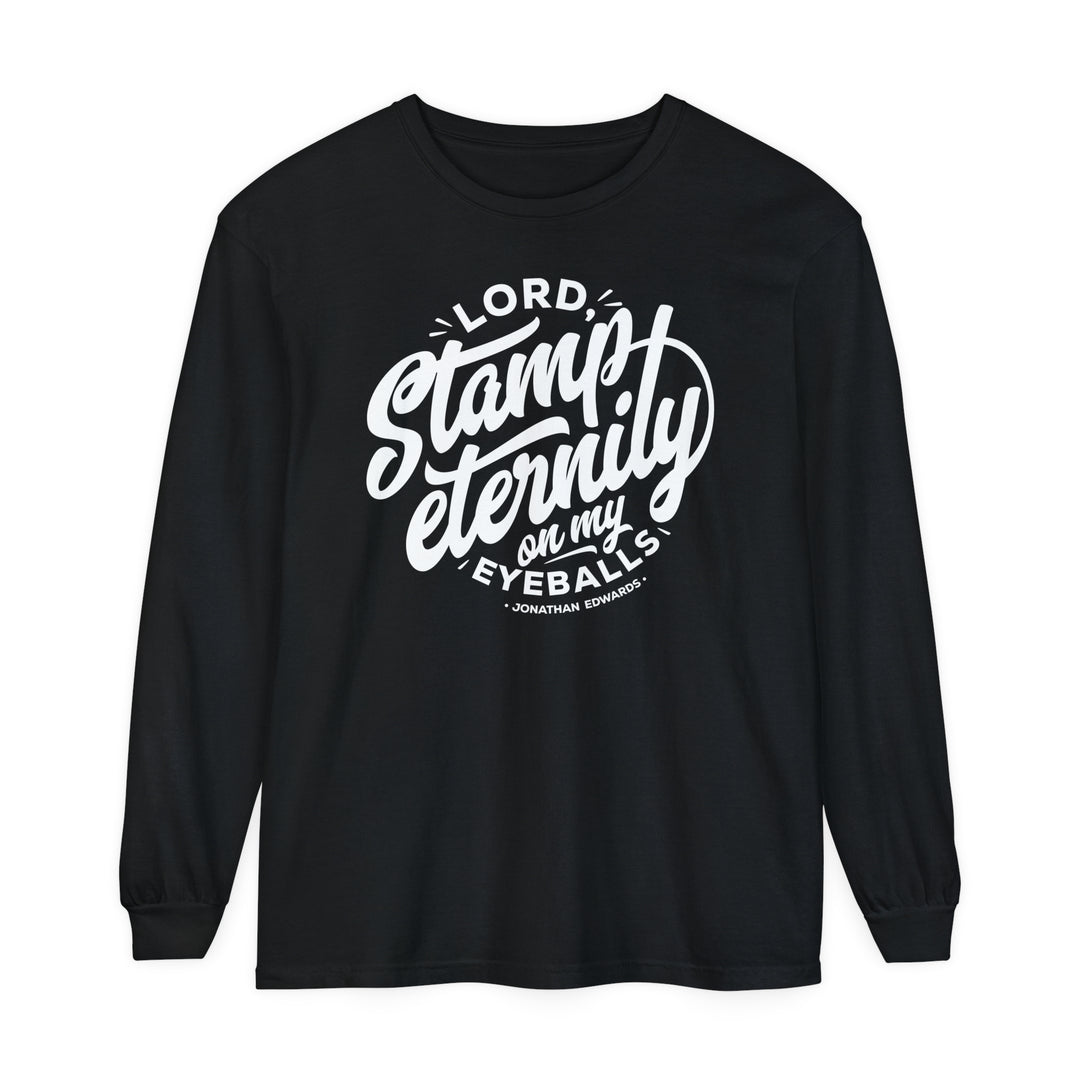 Stamp Eternity Long Sleeve Shirt Long-sleeve Black S 