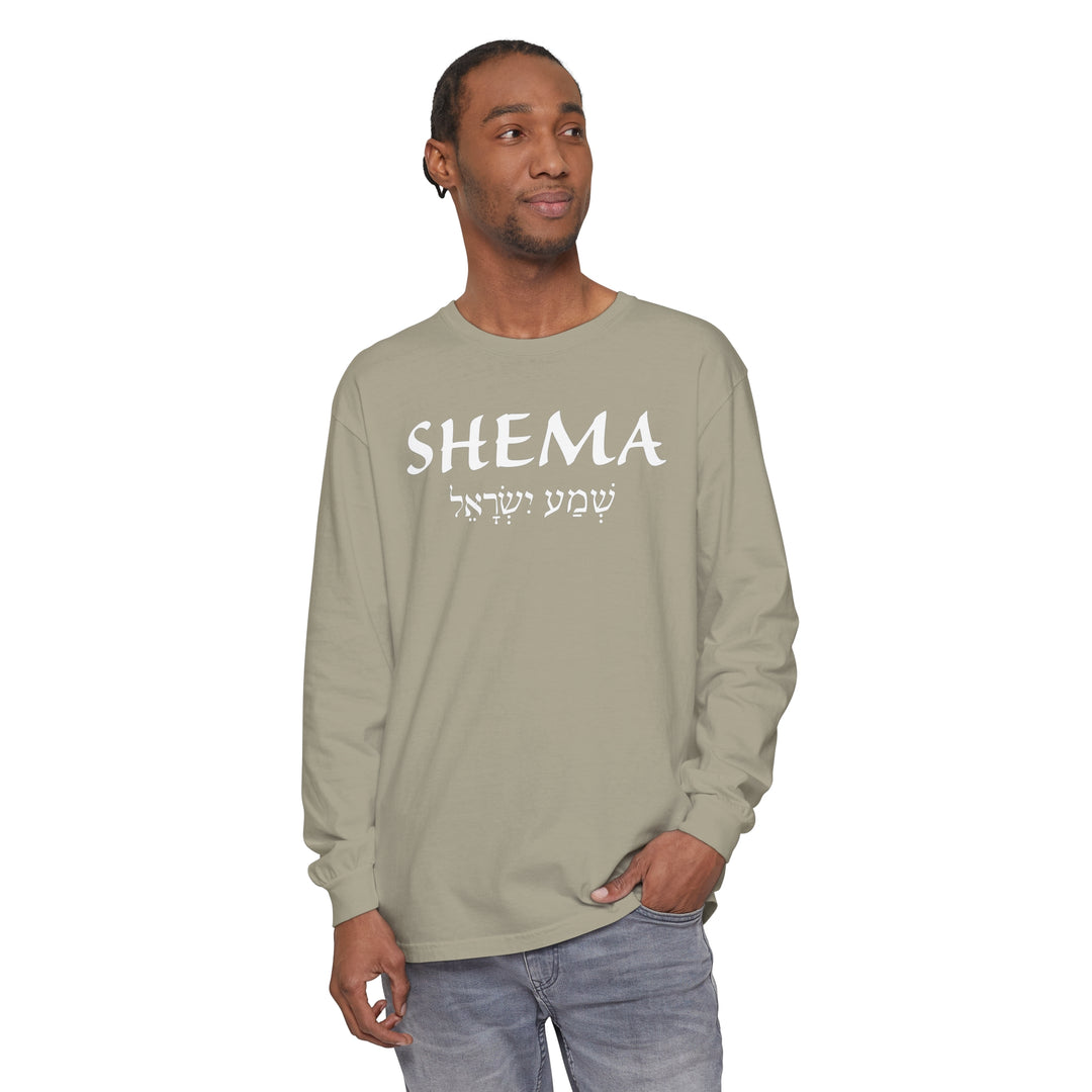 Shema Hebrew Long Sleeve Shirt Long-sleeve   