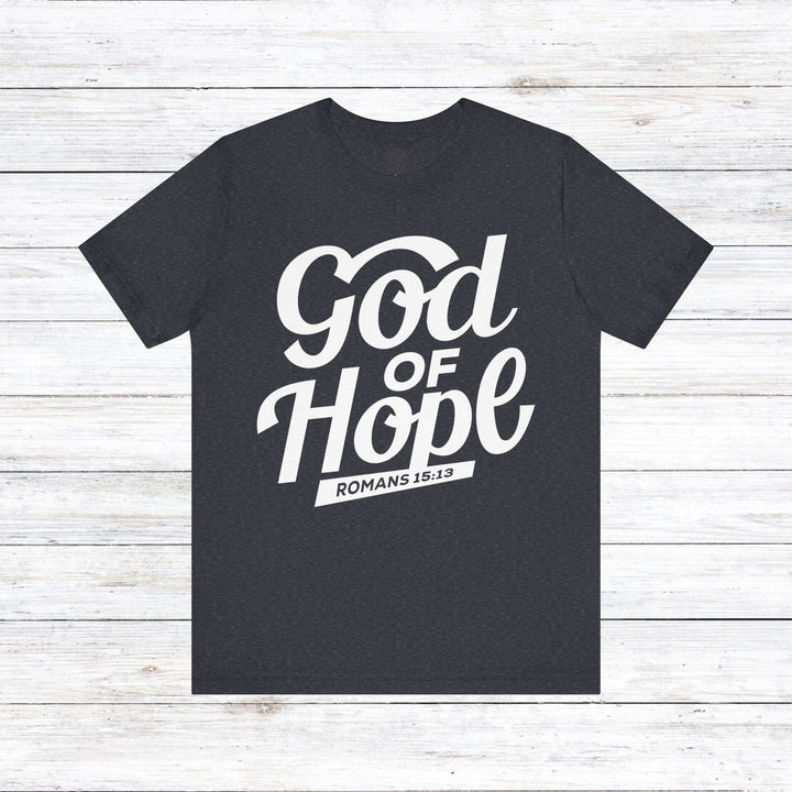 God of Hope  Unisex T-Shirt T-Shirt Heather Navy S 