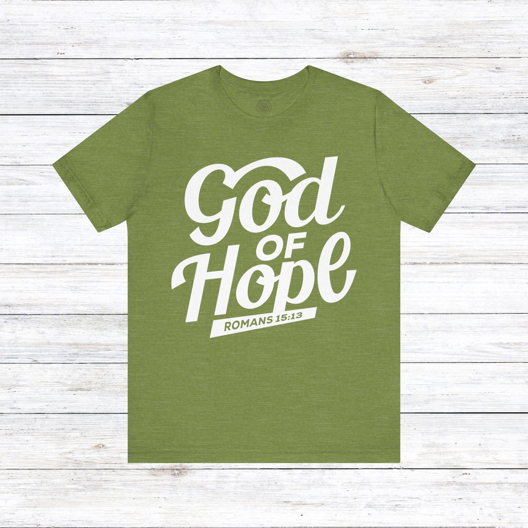 God of Hope  Unisex T-Shirt T-Shirt Heather Green S 