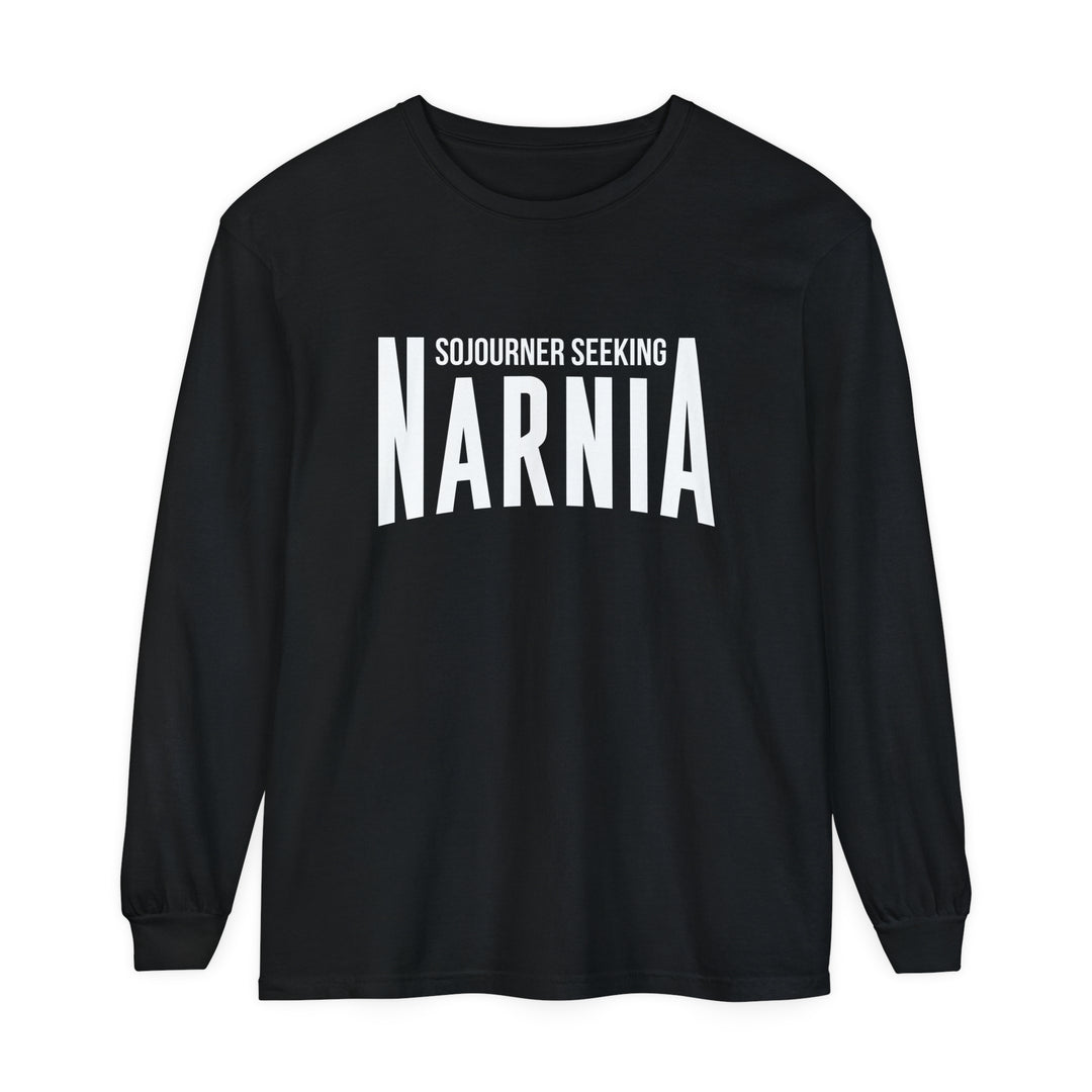 Sojourner Seeking Narnia Long Sleeve Shirt Long-sleeve Black S 