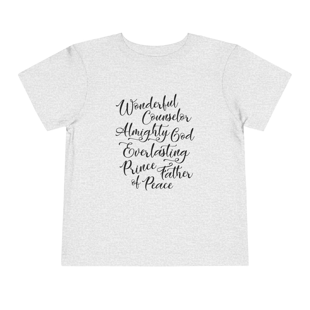 Wonderful Counselor Toddler Tee Kids clothes Athletic Heather 2T 