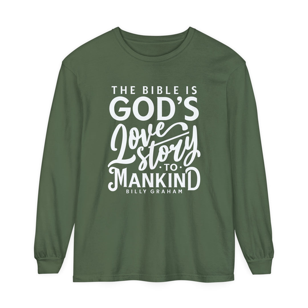 God's Love Story Long Sleeve Shirt Long-sleeve Hemp S 