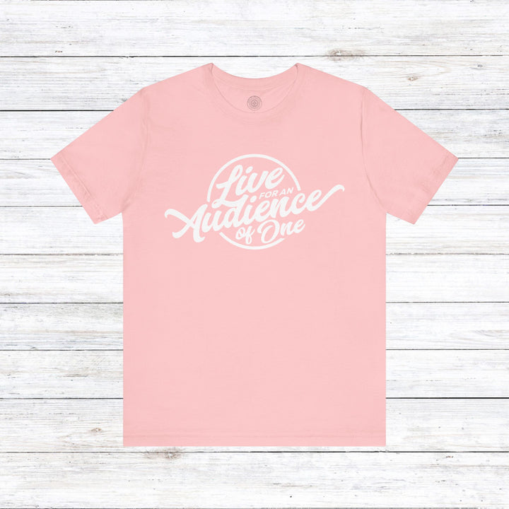 Audience of One Unisex T-Shirt T-Shirt Pink S 