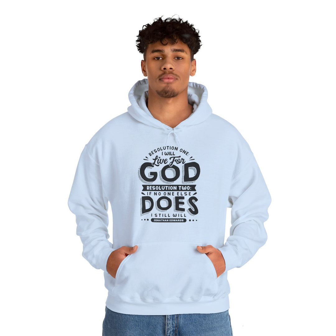 Live For God (Black Print)  Hoodie Hoodie   