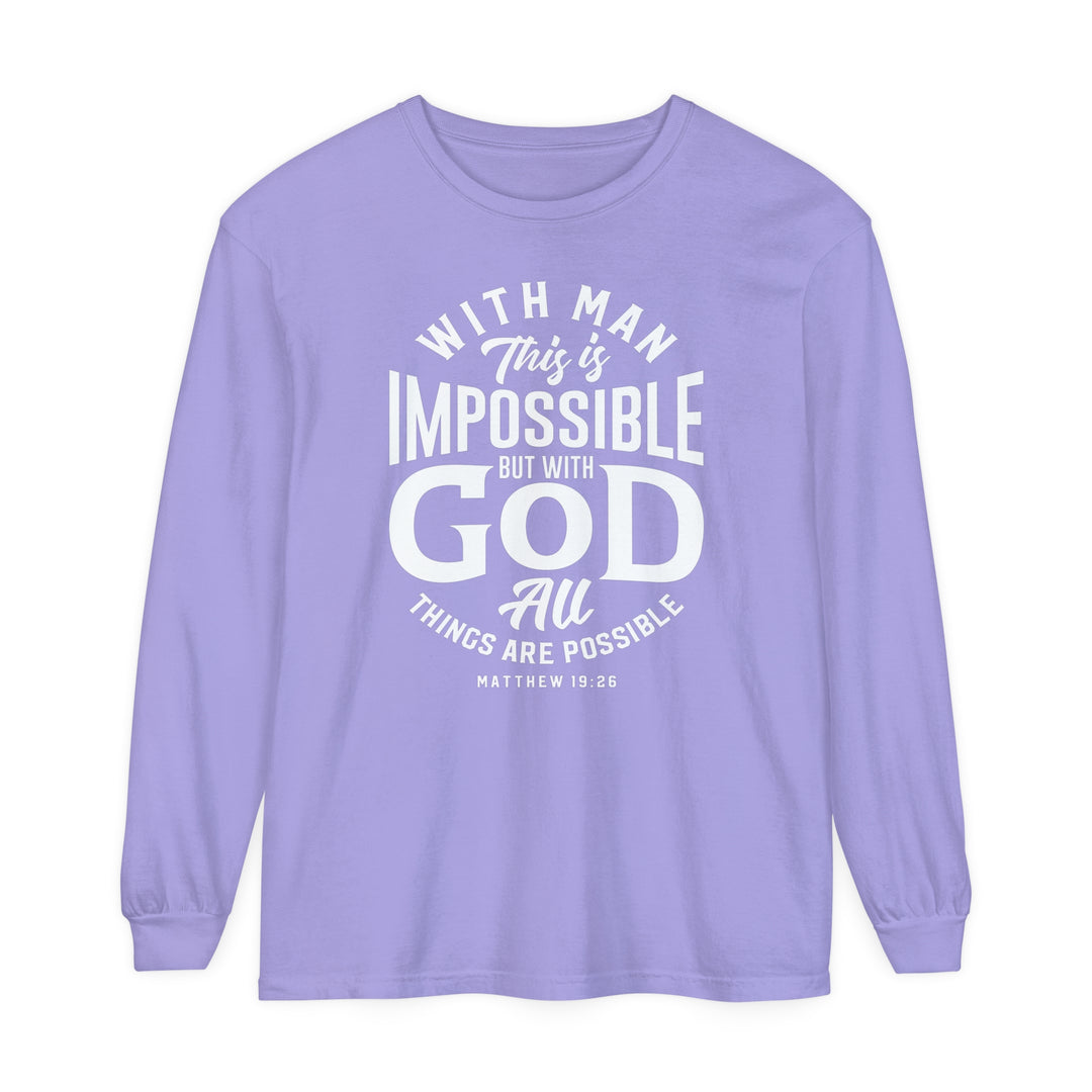 All Things Possible Long Sleeve Shirt Long-sleeve Violet S 