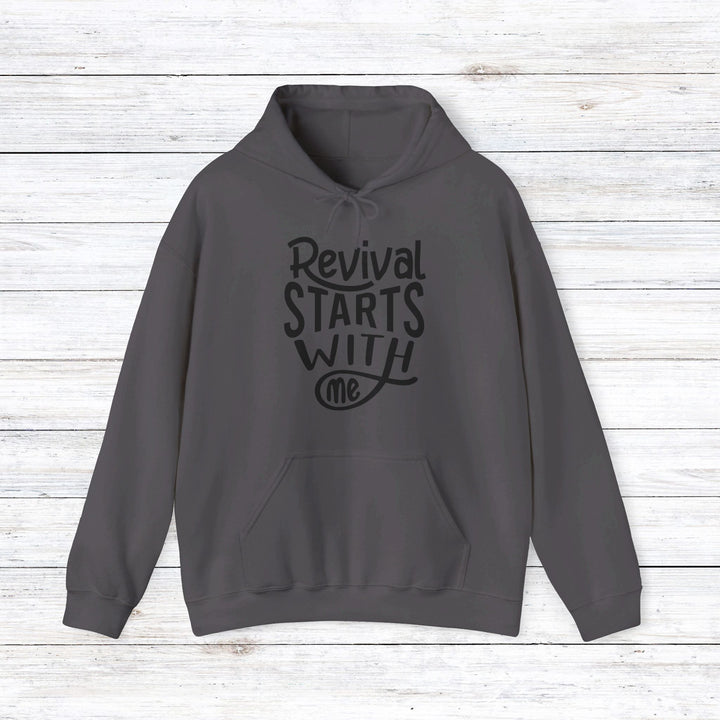 Revival Starts With Me Hoodie Hoodie Charcoal S 