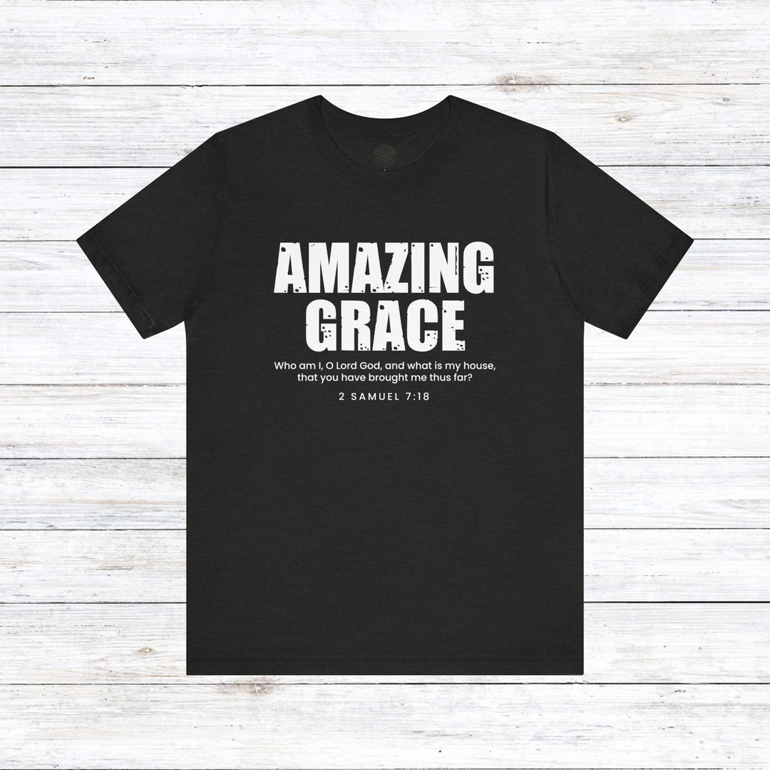 Amazing Grace Unisex T-Shirt T-Shirt Black Heather S 