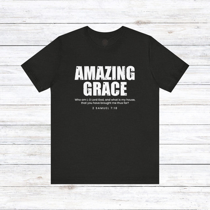 Amazing Grace Unisex T-Shirt T-Shirt Black Heather S 