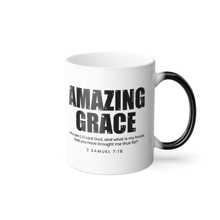 Christian Coffee Mug Amazing Grace Color Morphing Mug   