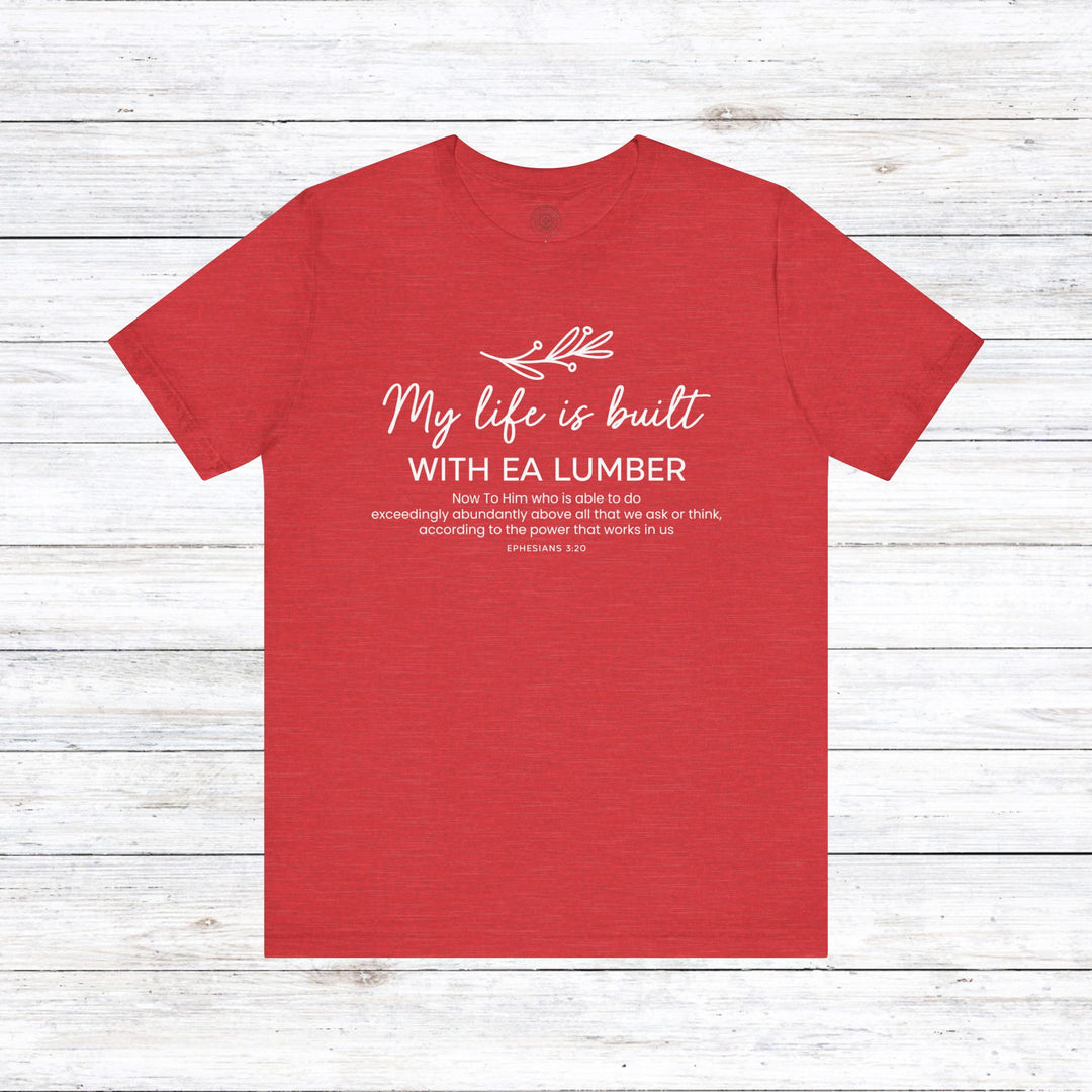 EA Lumber Unisex T-Shirt T-Shirt Heather Red S 