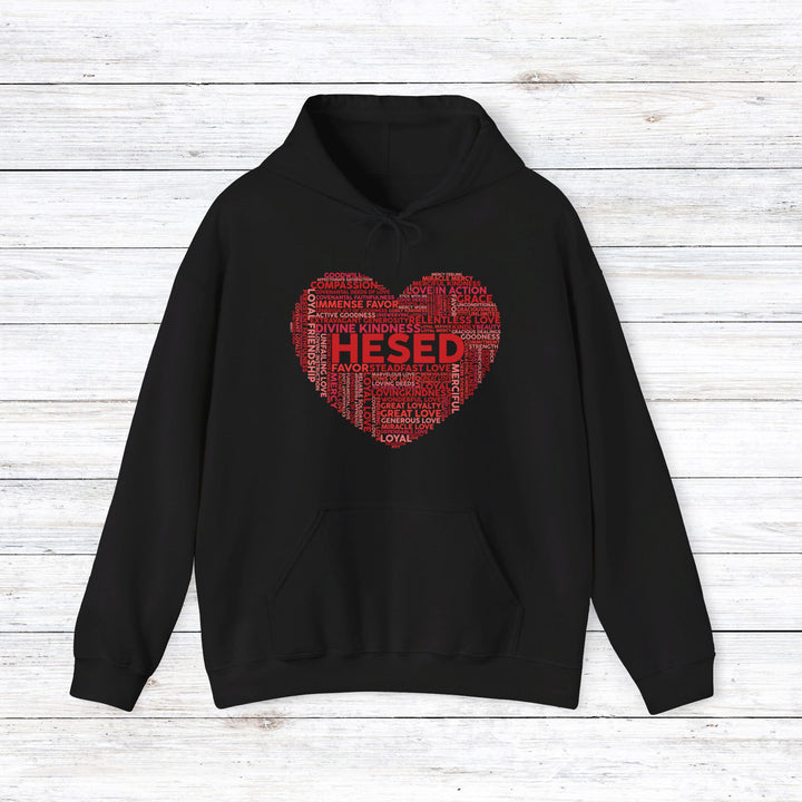 Hesed Heart Cloud Hoodie Hoodie Black S 