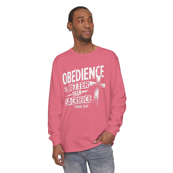 Obedience Is Better Cross Long Sleeve Shirt Long-sleeve   