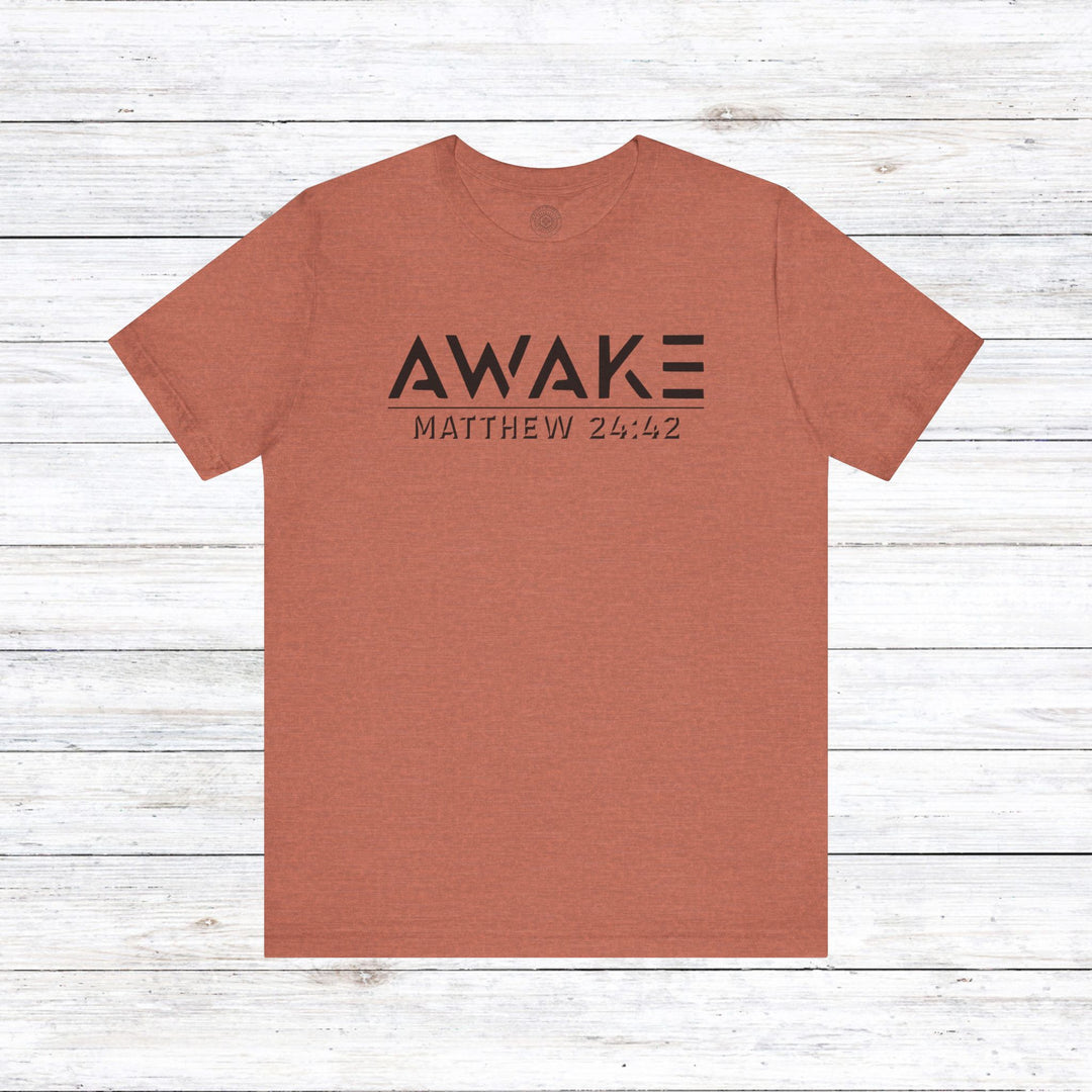 Awake Unisex T-Shirt T-Shirt Heather Clay S 