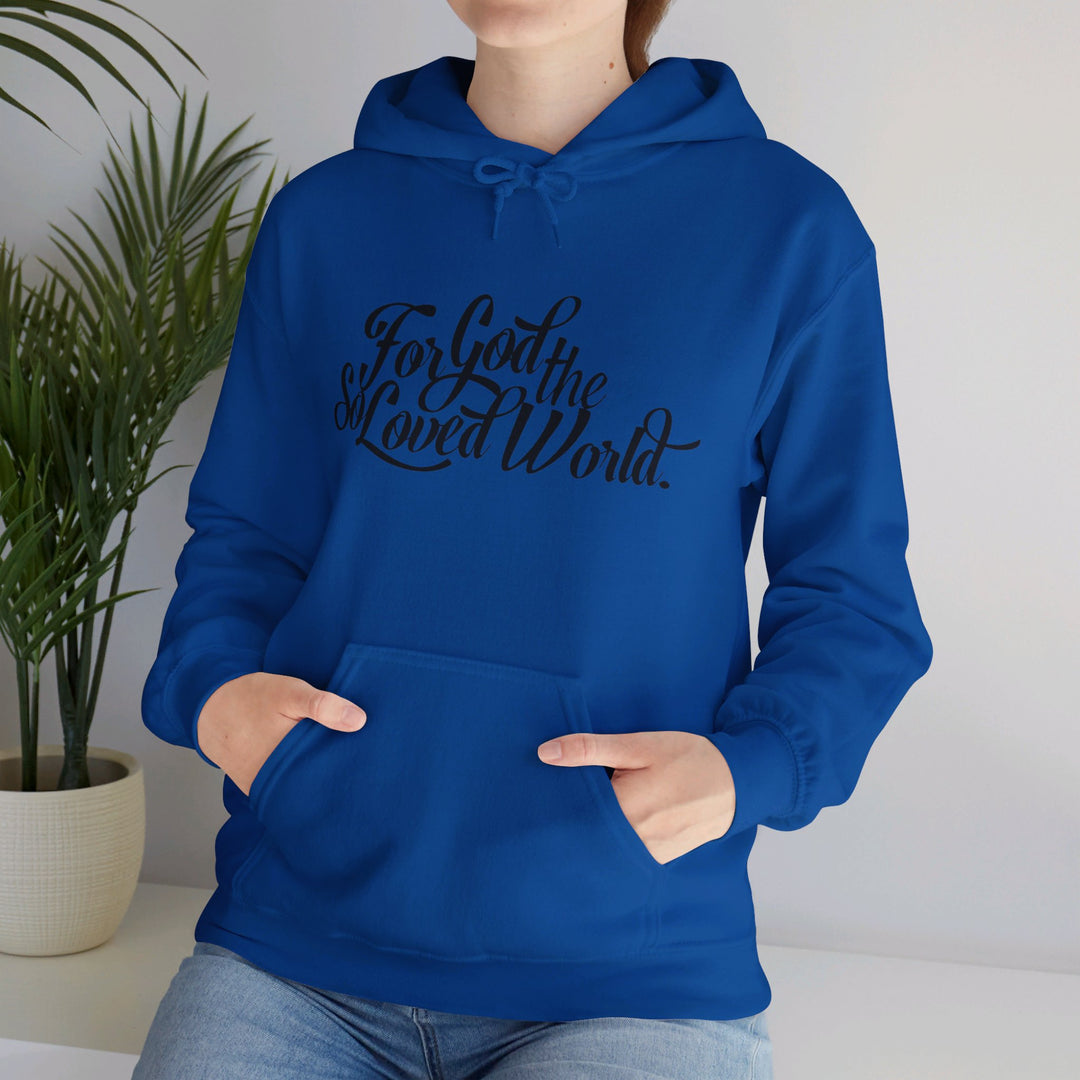 God So Loved Hoodie Hoodie   