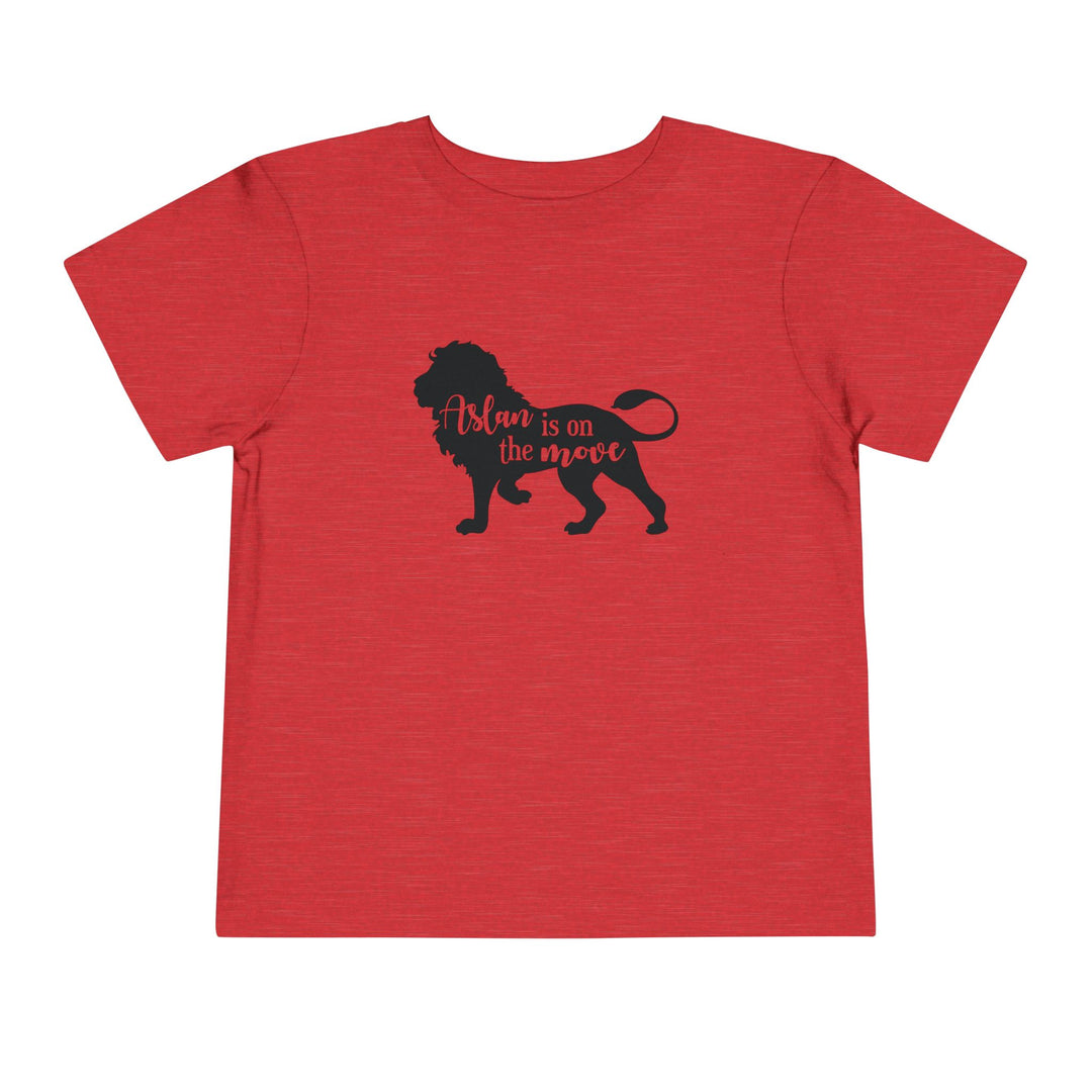 Aslan Is On The Move Toddler Tee Kids clothes Heather Red 2T 