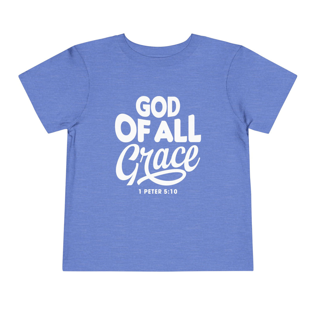 God of All Grace Toddler Tee Kids clothes Heather Columbia Blue 2T 