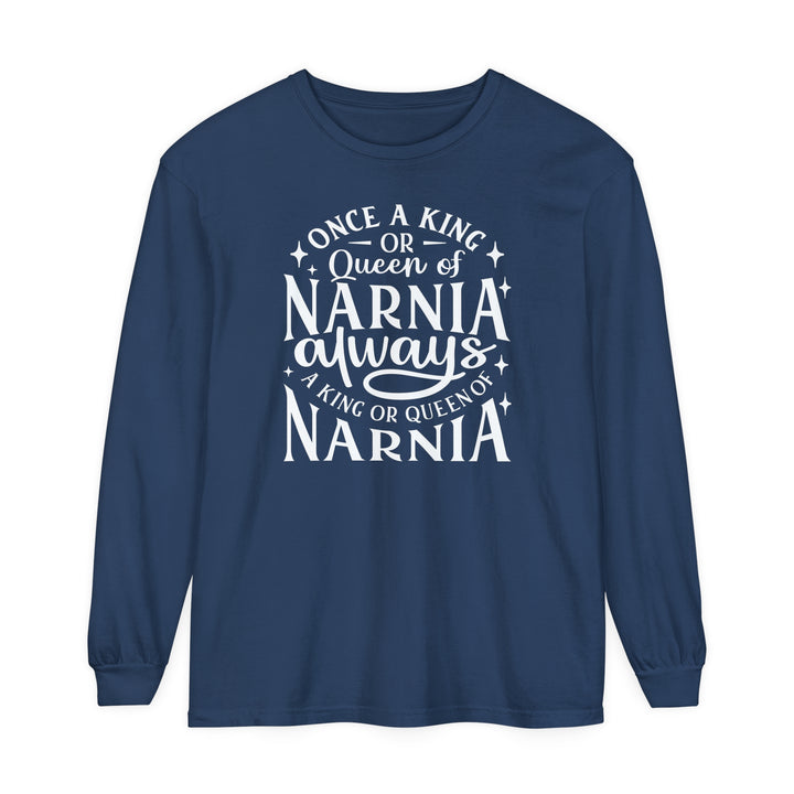 King or Queen Narnia Long Sleeve Shirt Long-sleeve Midnight S 