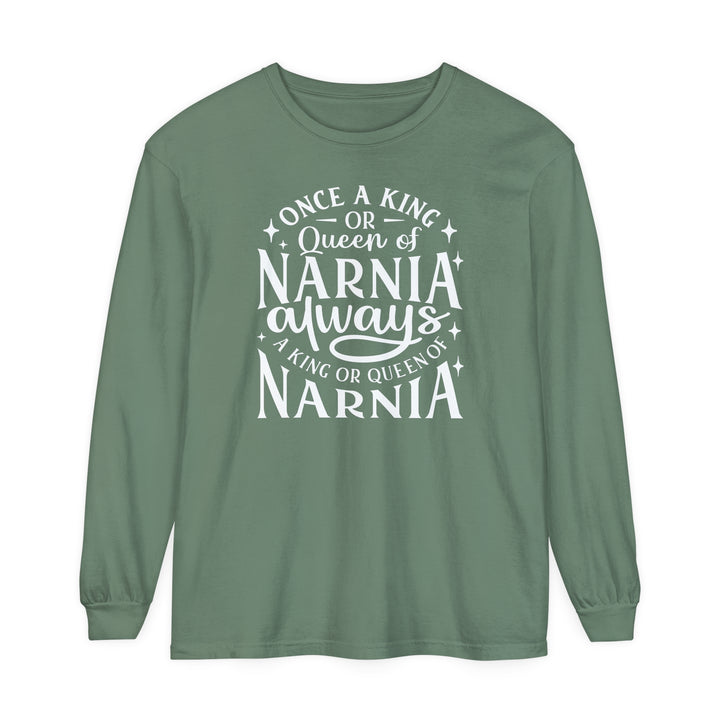 King or Queen Narnia Long Sleeve Shirt Long-sleeve Light Green S 