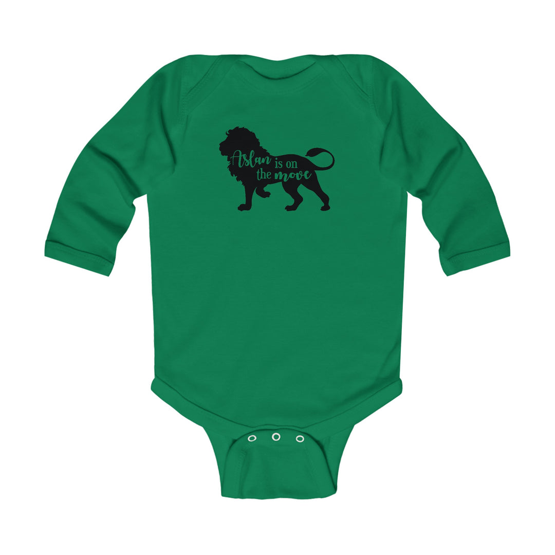 Aslan Is On The Move Infant Long Sleeve Bodysuit Kids clothes Kelly NB (0-3M) 