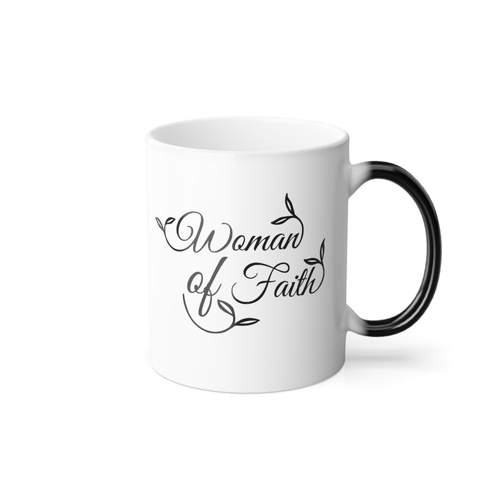 Christian Coffee Mug Woman of Faith Color Morphing Mug   