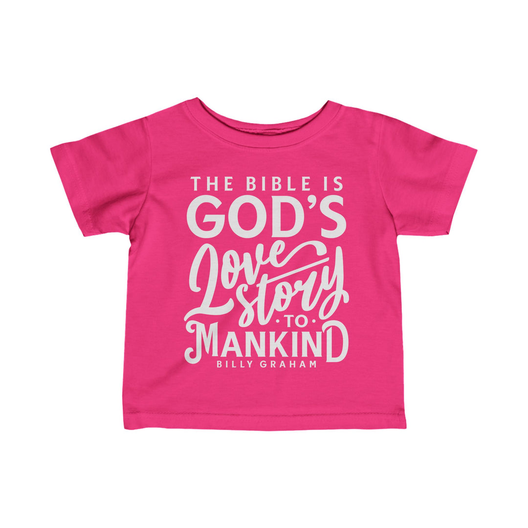 God's Love Story Baby Tee Kids clothes Hot Pink 6M 