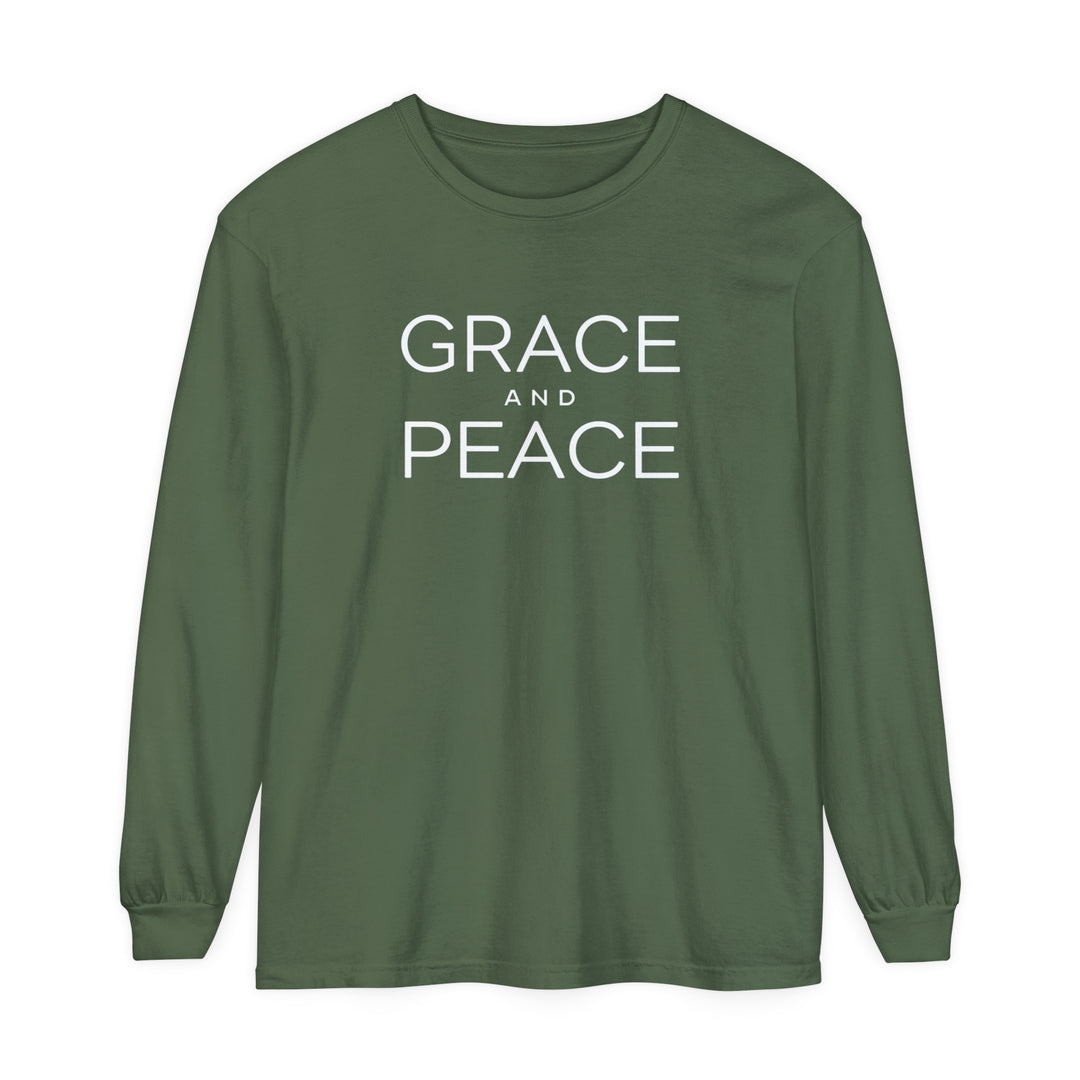 Grace and Peace Long Sleeve Shirt Long-sleeve Hemp S 