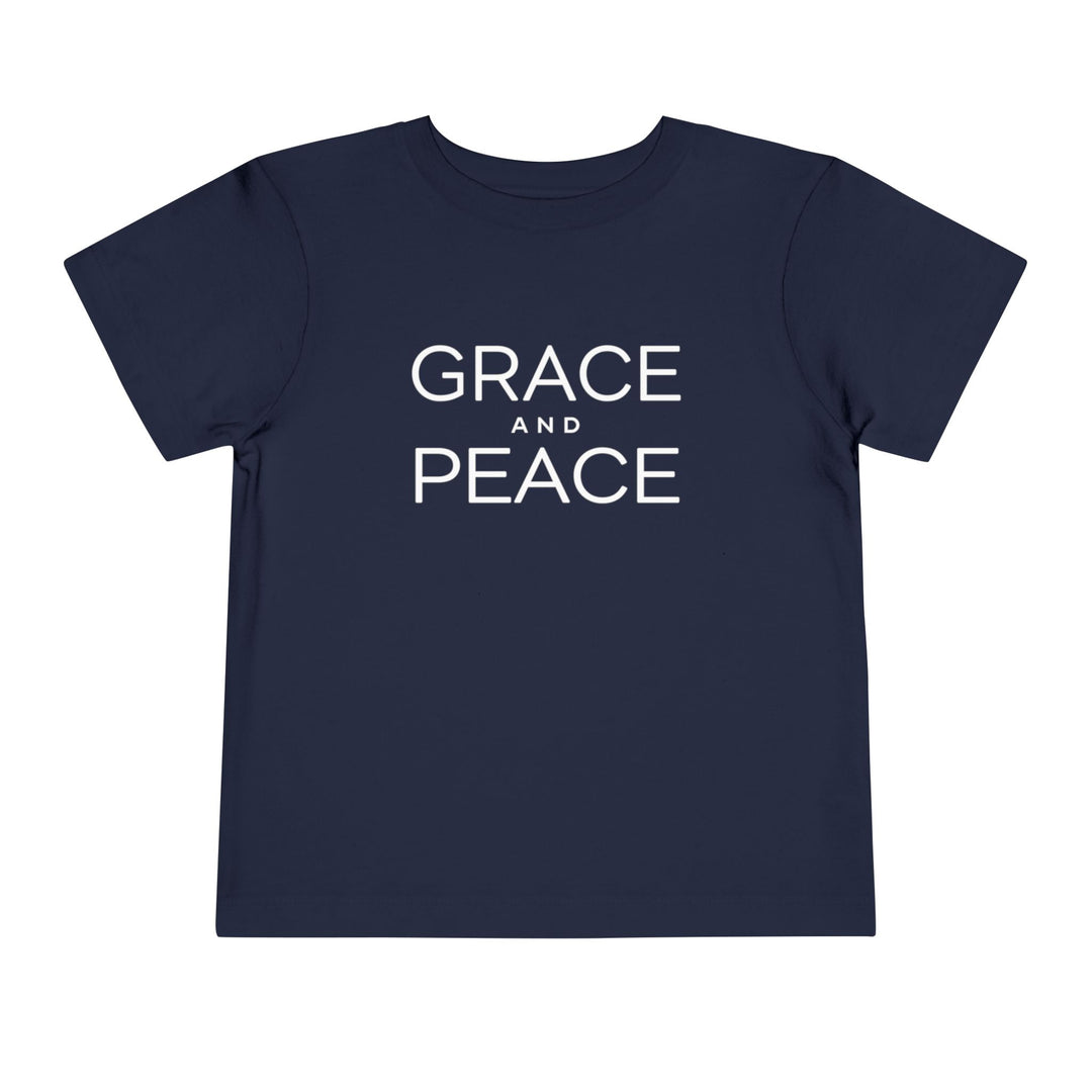 Grace and Peace Toddler Tee Kids clothes Navy 2T 