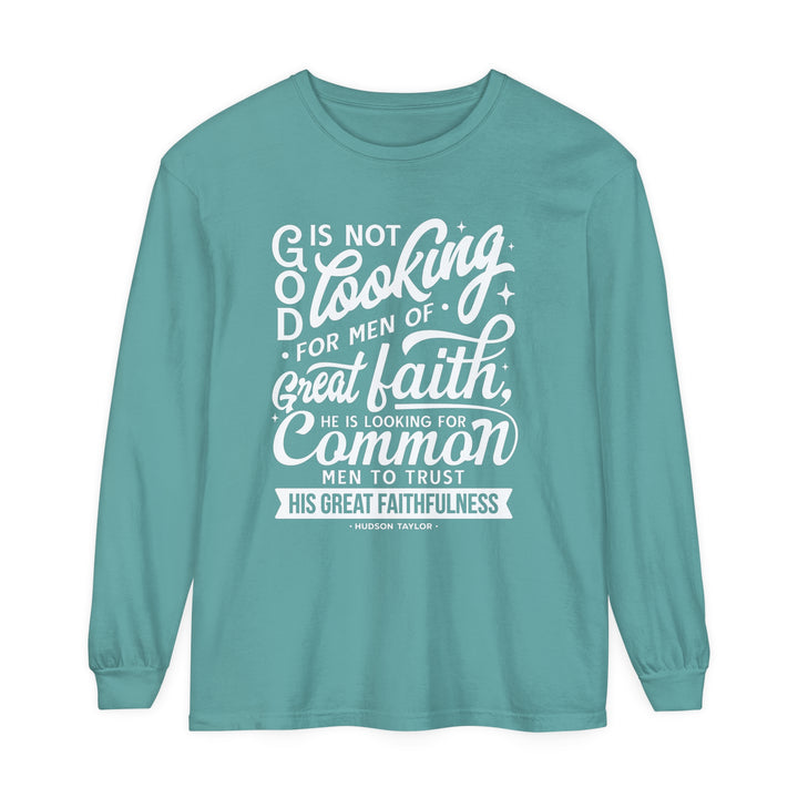 Common Men Long Sleeve Shirt Long-sleeve Seafoam S 