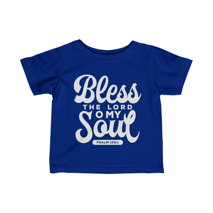 Bless The Lord Baby Tee Kids clothes Royal 6M 