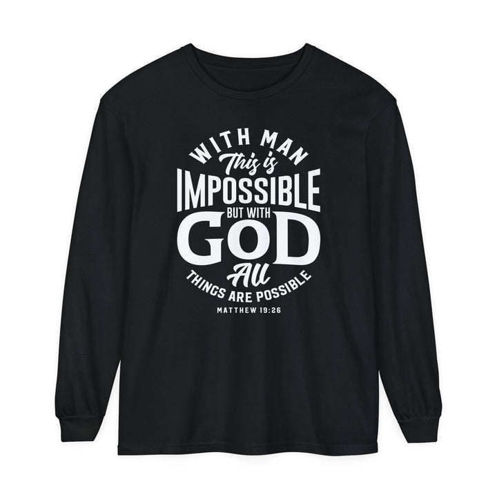 All Things Possible Long Sleeve Shirt Long-sleeve Black S 