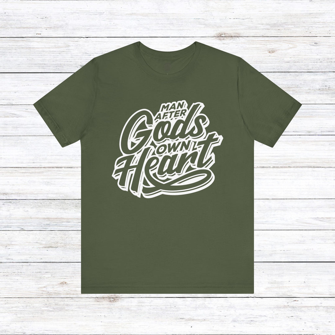 Man After God's Own Heart Unisex T-Shirt T-Shirt Military Green S 