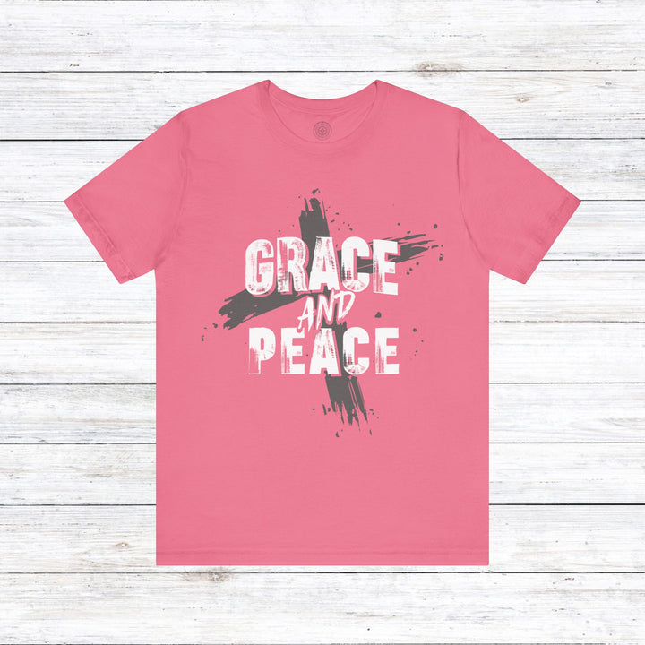 Grace and Peace Unisex T-Shirt T-Shirt Charity Pink S 