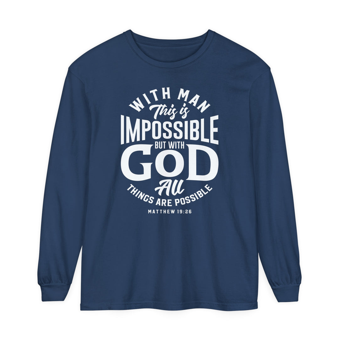 All Things Possible Long Sleeve Shirt Long-sleeve Midnight S 