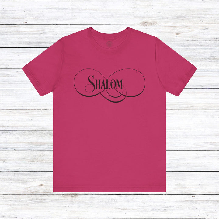 Shalom Script Unisex T-Shirt T-Shirt Berry S 