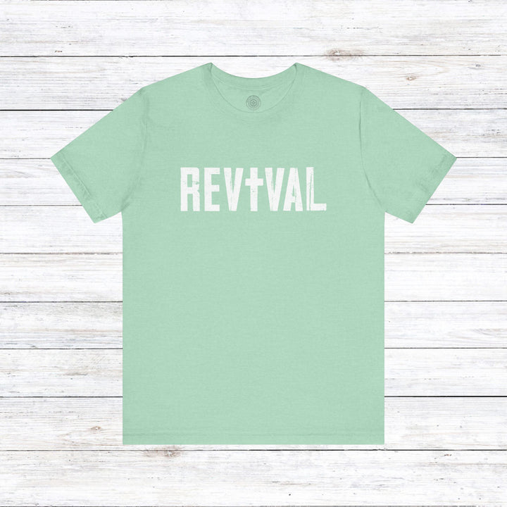 Revival Unisex T-Shirt T-Shirt Heather Mint M 