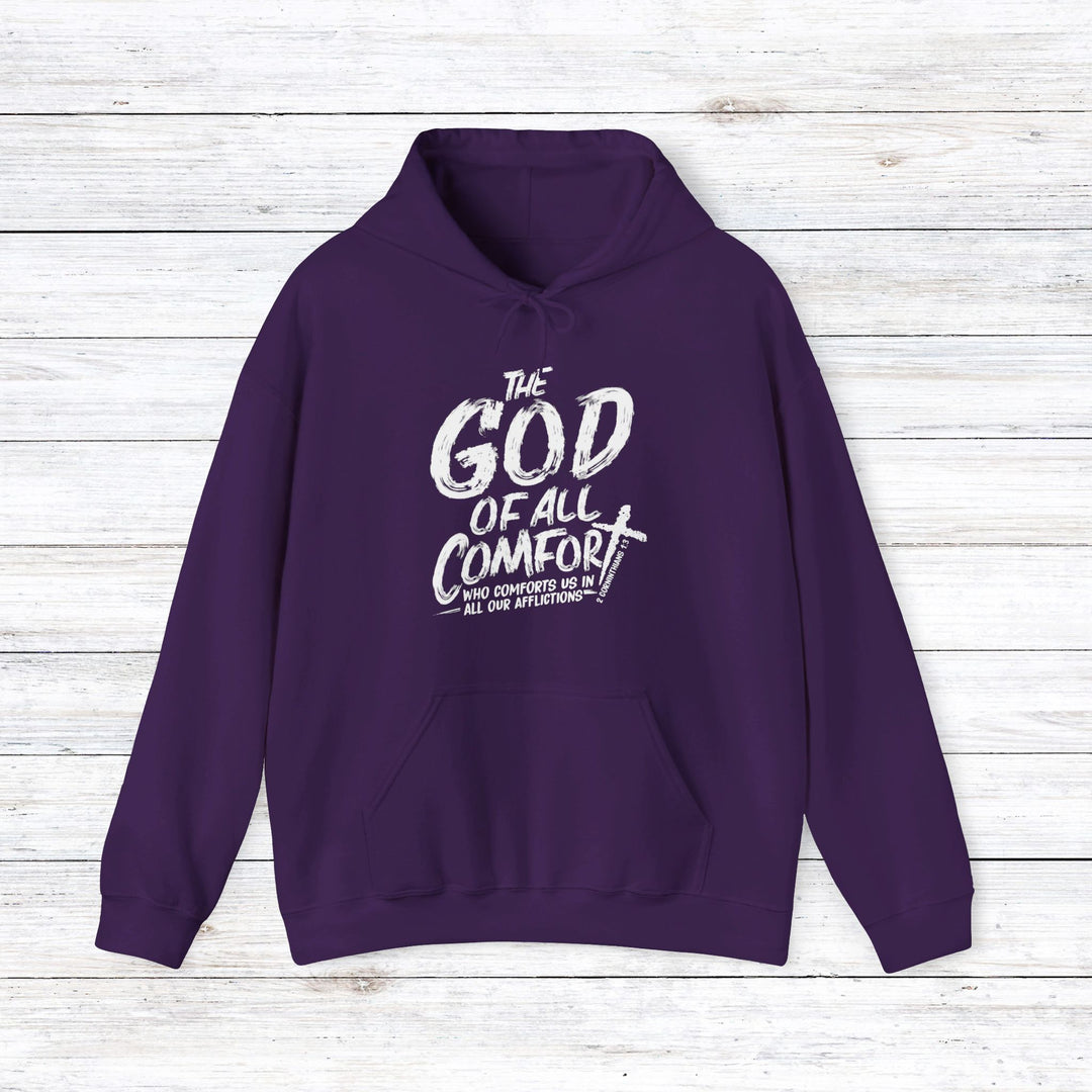 God of All Comfort Hoodie Hoodie Purple S 