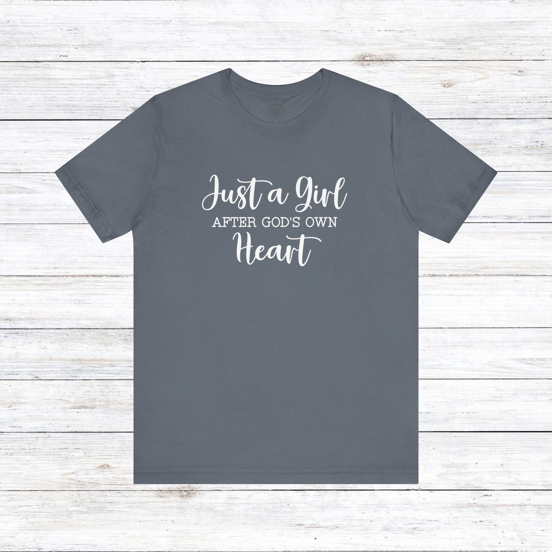 Girl After God's Own Heart Unisex T-Shirt T-Shirt Steel Blue S 