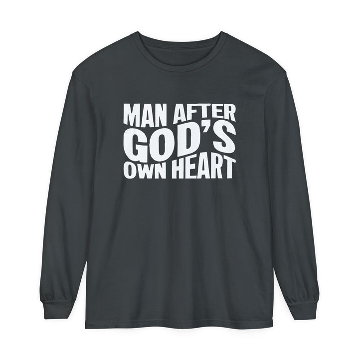 Man After God's Heart Long Sleeve Shirt Long-sleeve Graphite S 