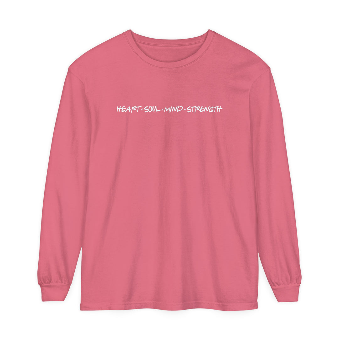 Heart Soul Mind Strength Long Sleeve Shirt Long-sleeve Watermelon S 