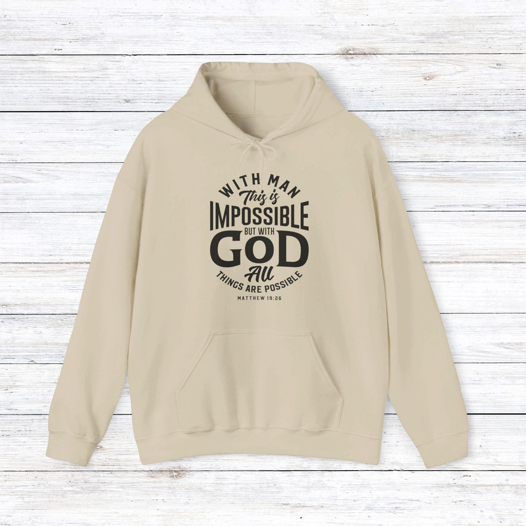 All Things Possible Hoodie Hoodie Sand S 