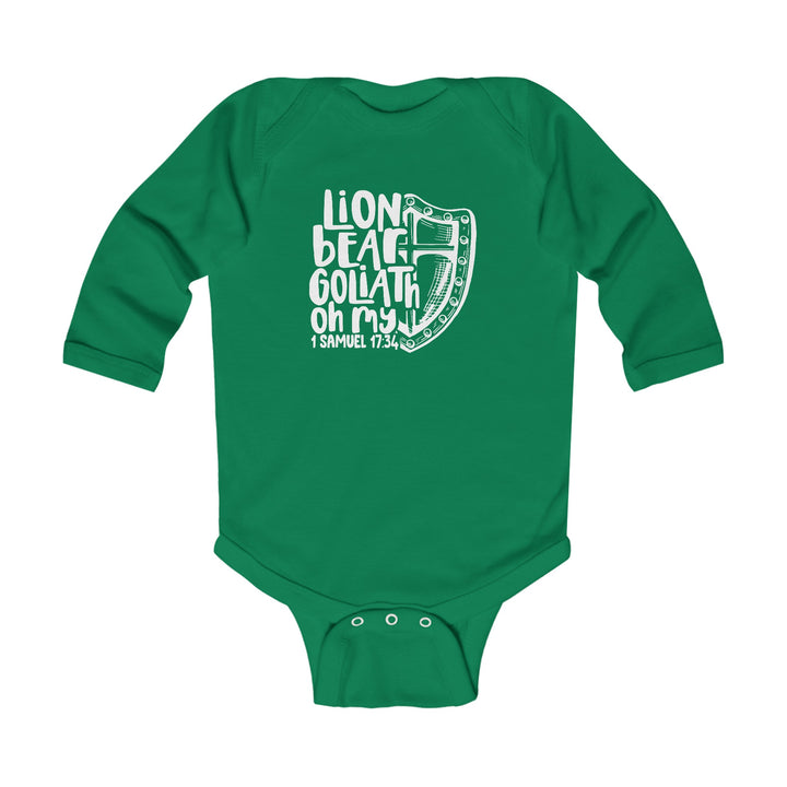 Lion Bear Goliath Oh My Infant Long Sleeve Bodysuit Kids clothes Kelly NB (0-3M) 