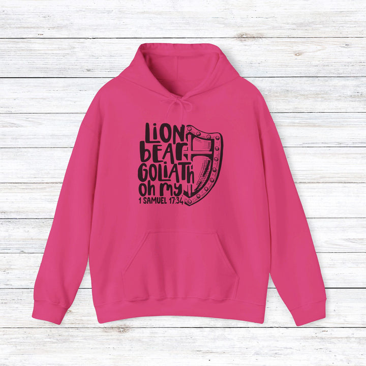 Lion, Bear, Goliath Oh My Hoodie Hoodie Heliconia S 